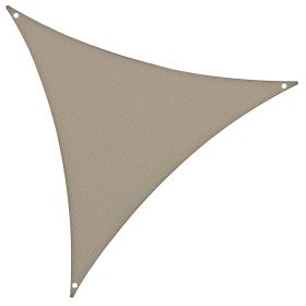Vela ombreggiante triangolare, idrorepellente, 3x3 m, ecr&#249;, Est&#233;