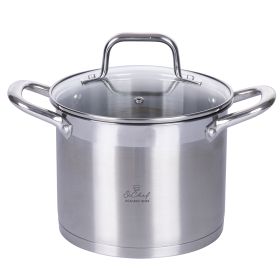 Pentola con coperchio in acciaio inox 16 cm