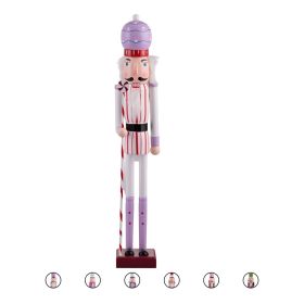 Soldato candy natalizio in legno h. 55 cm