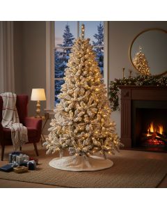 Albero di Natale innevato con 600 led, circa 720 rami h. 200 cm, Himalaya Santa's House