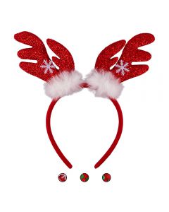 Cerchietto natalizio renna