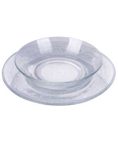 Servizio piatti 12 pezzi in vetro, Pure
