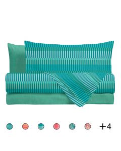 Completo letto matrimoniale in policotone, Basic