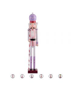 Soldato candy natalizio in legno h. 55 cm, Santa's House