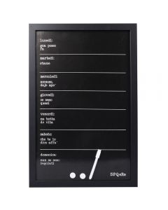 Lavagna magnetica week da parete 40x60 cm