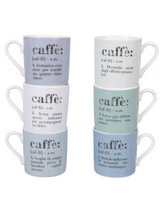 Set 6 tazzine caffè 90 ml