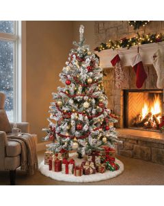 Albero di Natale innevato circa 450 rami h. 160 cm, Himalaya Santa's House