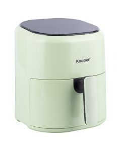 Friggitrice ad aria 5 L, display touch, 1200 W, verde salvia, Kooper