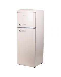 Frigorifero vintage doppia porta 240 L 54,6x55,4x148,7cm, avorio, Kooper