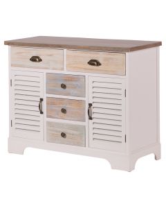 Mobiletto 5 cassetti e 2 ante 93x35x72 cm, Granada Sibilla