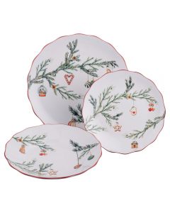 Servizio piatti 18 pezzi in porcellana