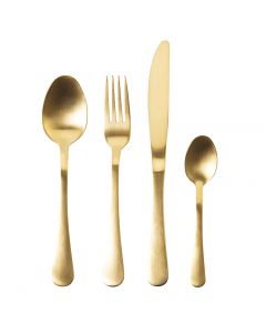 5th Avenue Set 24 posate oro satinato