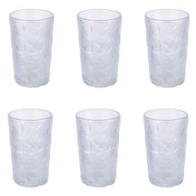 Set 6 bicchieri cocktail 370 ml, superficie lavorata, Vintage