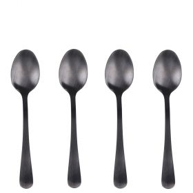 Set 4 cucchiaini nero satinato, 5Th Avenue Sibilla