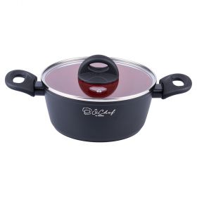 Casseruola con coperchio 24 cm, rivestimento in ceramica, induzione, Canyon SìChef