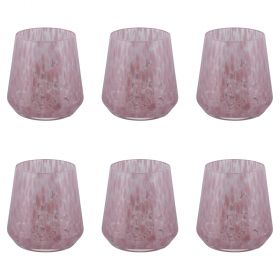Set 6 bicchieri acqua 410 ml, Candy Pink