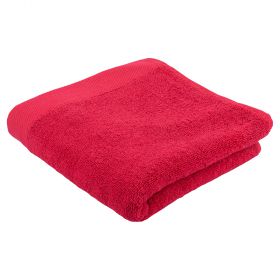 Asciugamano in morbidissimo cotone 50x100 cm, magenta, Sibilla