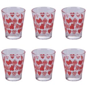 Set 6 bicchierini caffè 90 ml in vetro