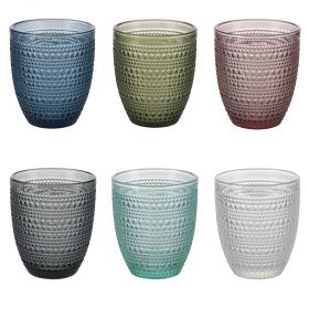 Set 6 bicchieri acqua 325 ml in pasta di vetro
