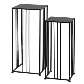 Set 2 tavoli quadrati in ferro