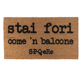 Zerbino ingresso 70x40 cm in cocco e pvc, S.P.Q.eRe