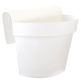 Vaso da ringhiera Esprit 30x20x20 cm, bianco