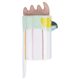 Umidificatore pappagallo in porcellana, Tuca Tuca