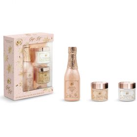 Set regalo bagno 3 pezzi, fragranza Rosewater e ivory, Setablu