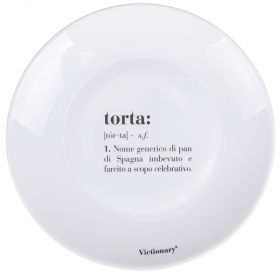 Piatto frutta tondo in vetro opalino