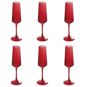 Set 6 flûte 250 ml in vetro