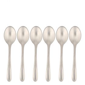 Set 6 cucchiaini caffè in acciaio inox 18/10