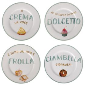 Piatto dessert in porcellana