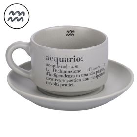 Tazzina caffè con piattino 90 ml, Victionary Acquario