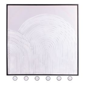 Tela con cornice 60x60 cm, White Sibilla