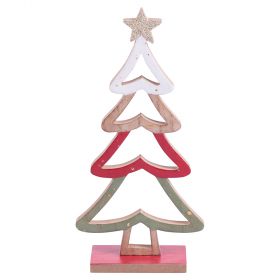 Alberello natalizio decorativo l. 11x4x23 cm,  Santa's House