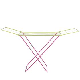 Stendino in metallo verde e fucsia richiudibile, Laundry Sìordine