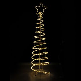 Albero a spirale 240 led bianco caldo h.1