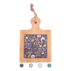Tagliere in bambù e ceramica 21,5x15 cm, Jardin