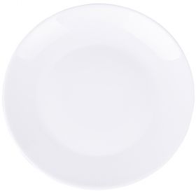 Piatto frutta in vetro opalino, bianco, Sibilla