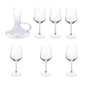 Set degustazione vino 6 calici + decanter, Rubino Superior