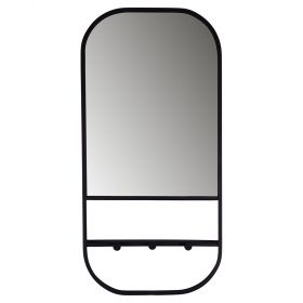 Specchio da muro con ganci per appendino 30x4,3x60 cm, Sibilla