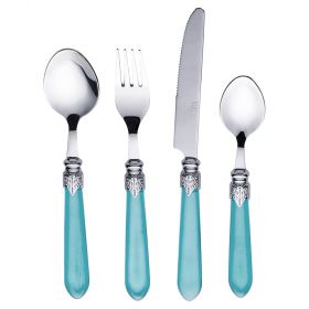 Set 24 posate, impugnatura blu, Imperial Ocean