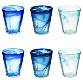 Set 6 bicchieri acqua conici 250 ml, Alabastro Ocean