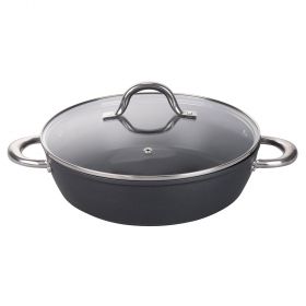 Tegame 28 cm con coperchio, fondo full induction, SìChef Premium