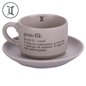 Tazzina caffè con piattino 90 ml, Victionary Gemelli
