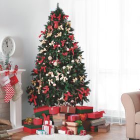 Albero di Natale bacche rosse 1148 rami h. 210 cm, Nevada Santa's House