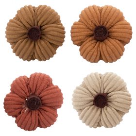 Set 4 anelli zucca portatovagliolo in tessuto, Pumpkin