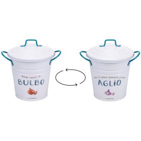 Secchiello aglio/cipolla con coperchio