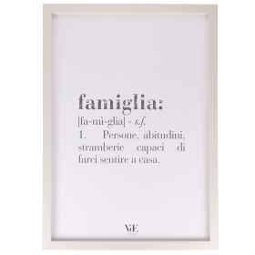 Quadro decorativo con cornice 50x70 cm, Victionary Famiglia