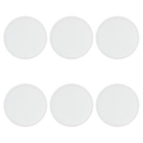 Set 6 sottobicchieri tondi double face soft touch, Horeca White